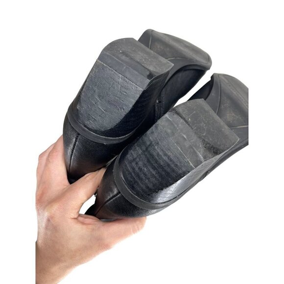 Franco Sarto Smalls Ankle Boots Size 10 Mid Western Black Faux Leather Booties - Picture 12 of 12